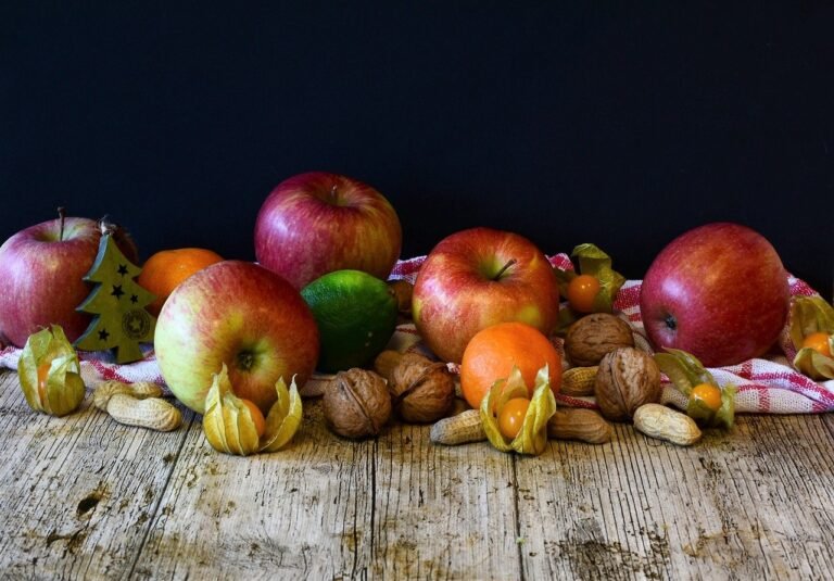 fruit, apple, tangerines