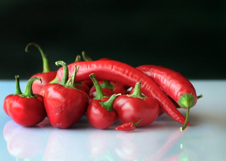 peppers on a plate