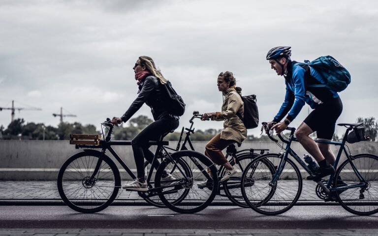 bike riding on street